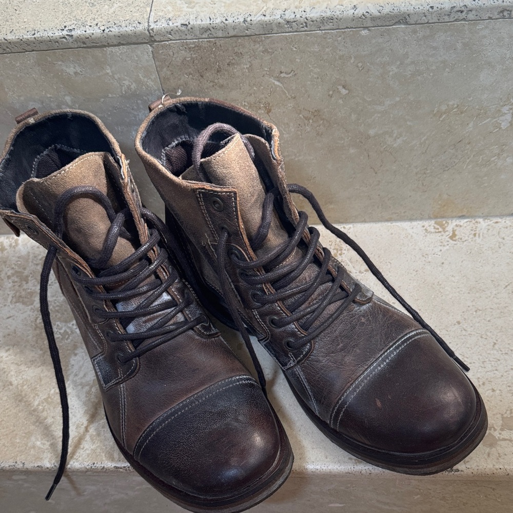 Steve Madden Dark Brown Leather Boots